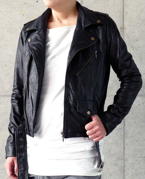 global rythme essence - Leather jacket
